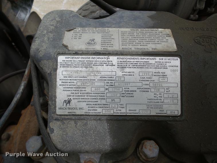 image for item DB5429 1996 Mack RD690S ready mix truck