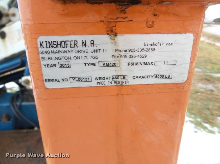 image for item DB5447 2013 Kinshofer KM420 pallet forks