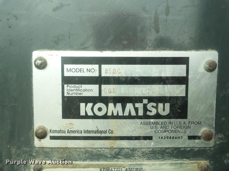 image for item K6495 2000 Galion 850C motor grader