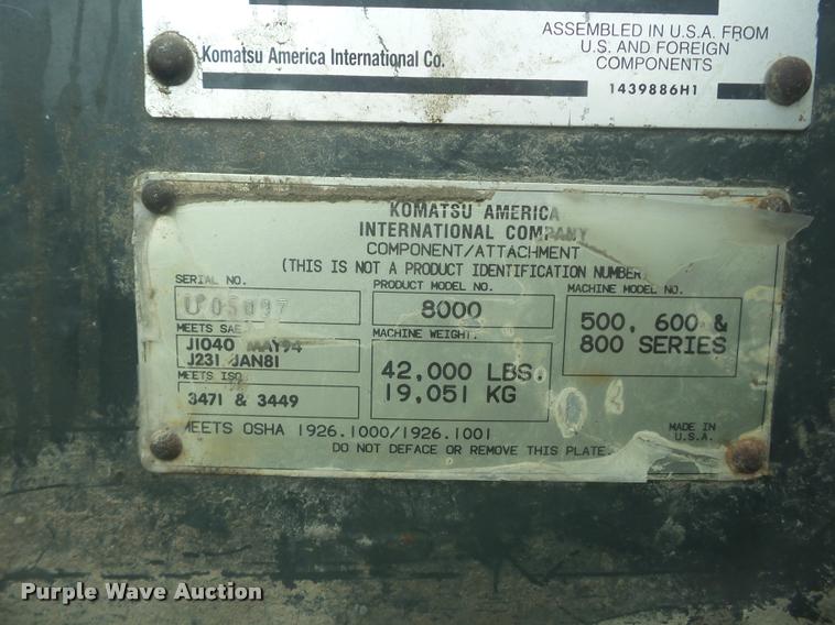 image for item K6495 2000 Galion 850C motor grader