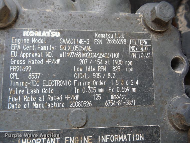 image for item K6498 2009 Komatsu GD655 motor grader