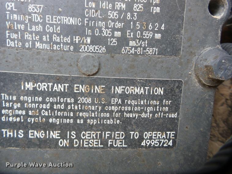 image for item K6498 2009 Komatsu GD655 motor grader