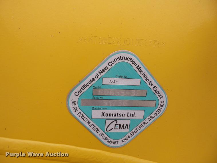 image for item K6498 2009 Komatsu GD655 motor grader