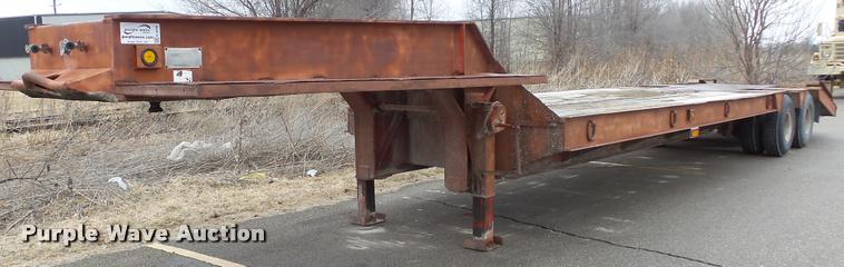 image for item K8044 1984 Aztec drop deck equipment trailer