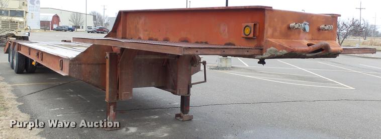 image for item K8044 1984 Aztec drop deck equipment trailer