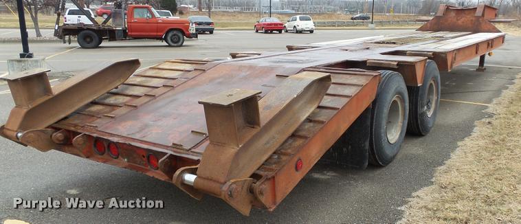 image for item K8044 1984 Aztec drop deck equipment trailer