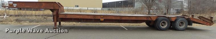 image for item K8044 1984 Aztec drop deck equipment trailer