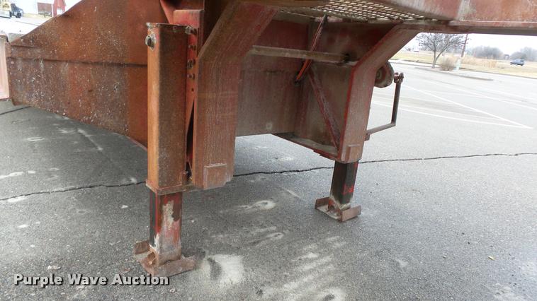 image for item K8044 1984 Aztec drop deck equipment trailer