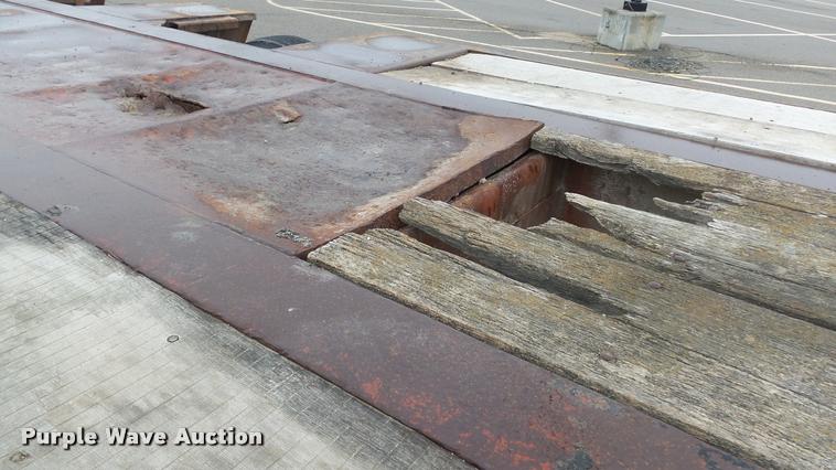 image for item K8044 1984 Aztec drop deck equipment trailer