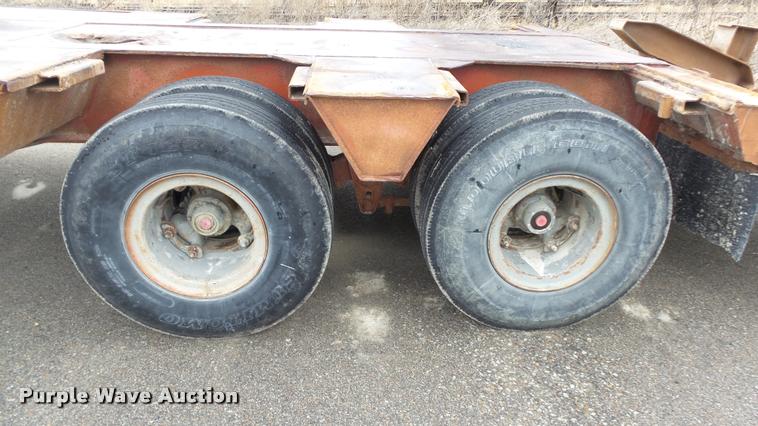 image for item K8044 1984 Aztec drop deck equipment trailer