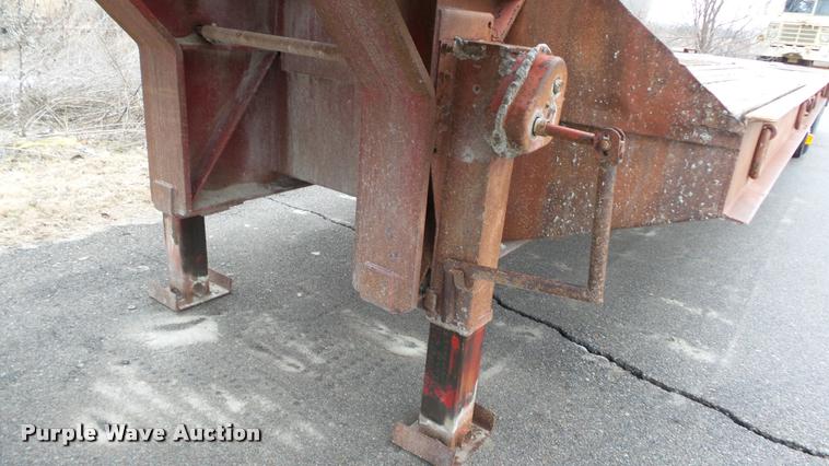 image for item K8044 1984 Aztec drop deck equipment trailer