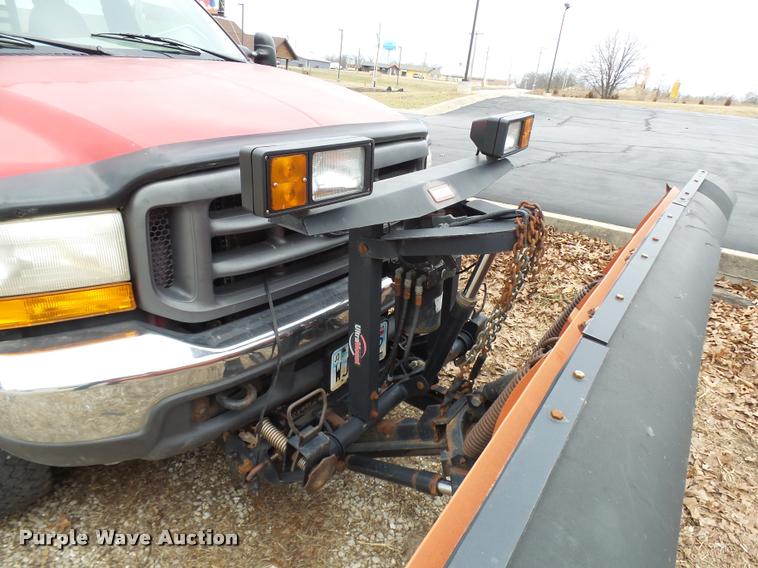 image for item L7227 2000 Ford F450 Super Duty XL Crew Cab flatbed truck