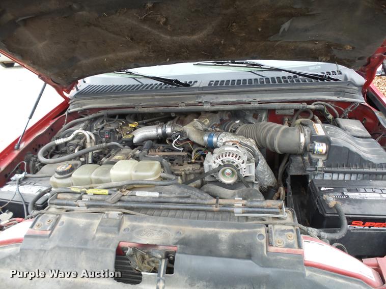 image for item L7227 2000 Ford F450 Super Duty XL Crew Cab flatbed truck