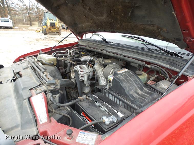 image for item L7227 2000 Ford F450 Super Duty XL Crew Cab flatbed truck