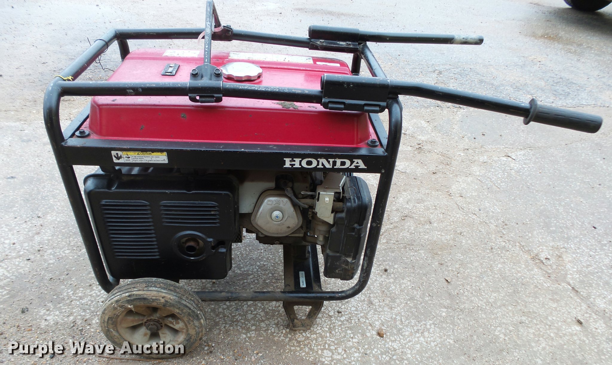 Honda EB5000X generator in Brookline, MO Item BM9529 sold Purple Wave