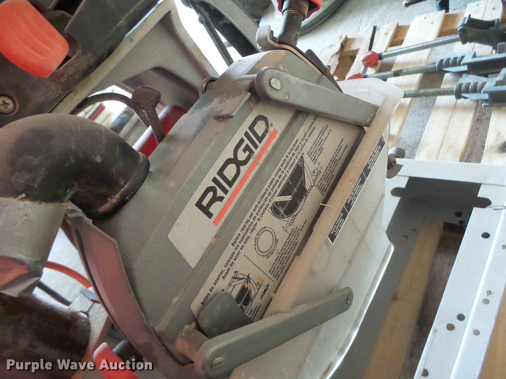 Ridgid RS1000 radial arm saw in Fulton, MO Item DA9330 sold Purple
