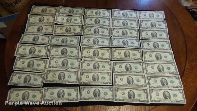 image for item DJ9251 (44) two dollar bills