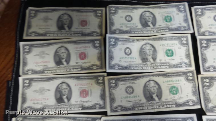 image for item DJ9251 (44) two dollar bills