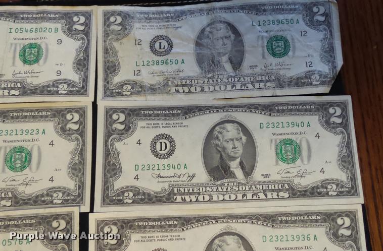 image for item DJ9251 (44) two dollar bills