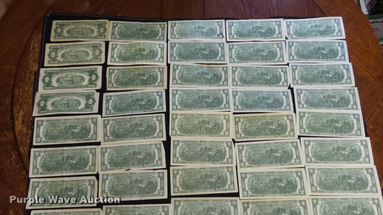 image for item DJ9251 (44) two dollar bills