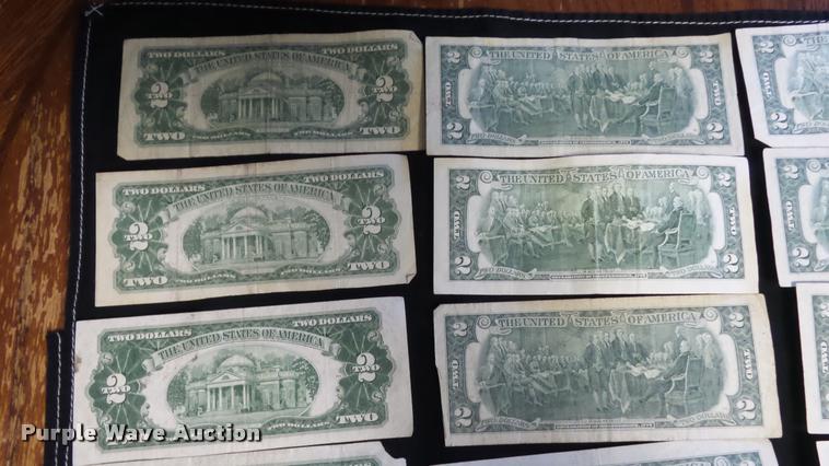 image for item DJ9251 (44) two dollar bills