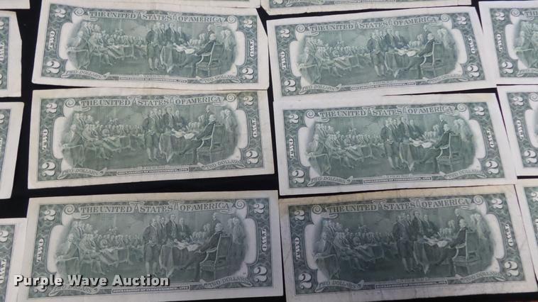 image for item DJ9251 (44) two dollar bills
