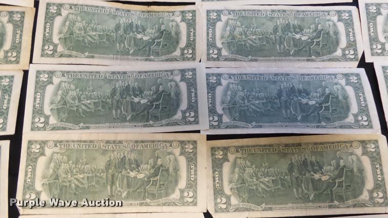 image for item DJ9251 (44) two dollar bills
