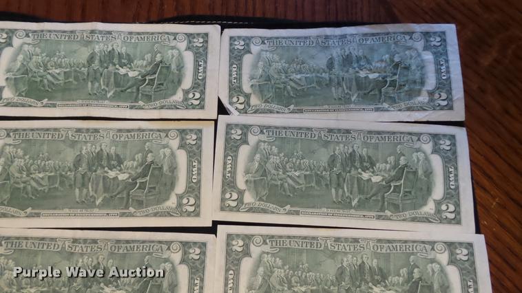 image for item DJ9251 (44) two dollar bills