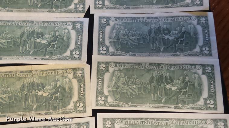 image for item DJ9251 (44) two dollar bills