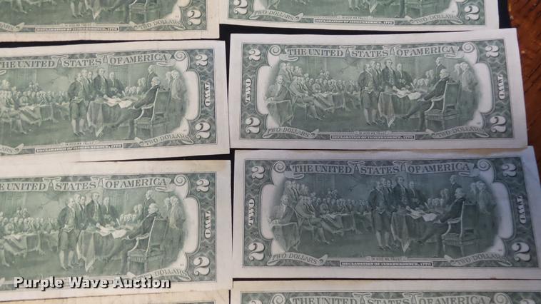image for item DJ9251 (44) two dollar bills