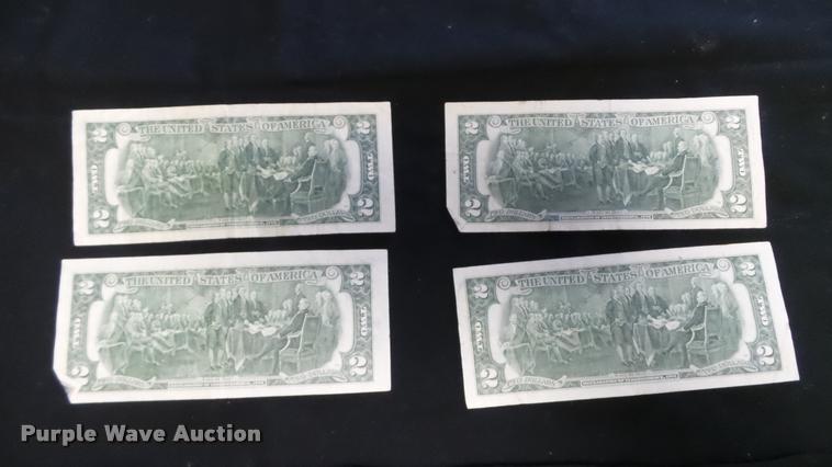 image for item DJ9251 (44) two dollar bills