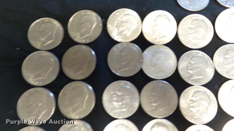 image for item DJ9253 (81) Eisenhower dollar coins