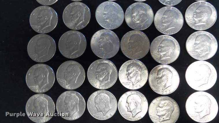 image for item DJ9253 (81) Eisenhower dollar coins
