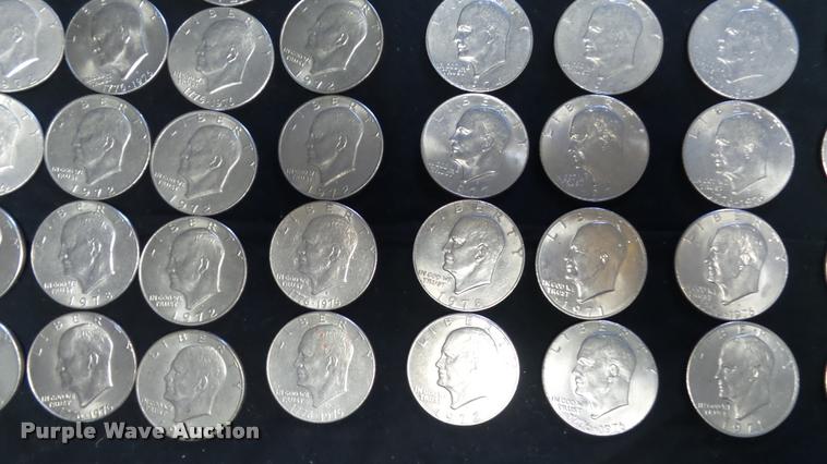 image for item DJ9253 (81) Eisenhower dollar coins