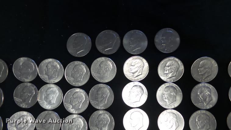 image for item DJ9253 (81) Eisenhower dollar coins