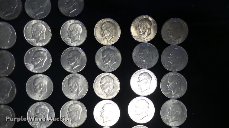 image for item DJ9253 (81) Eisenhower dollar coins