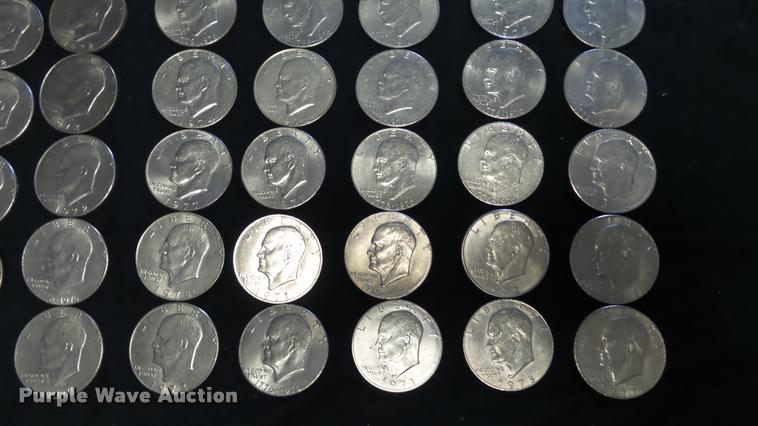 image for item DJ9253 (81) Eisenhower dollar coins