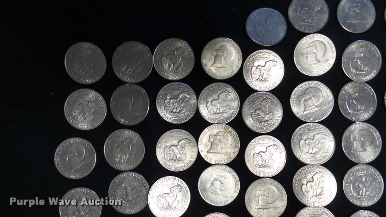 image for item DJ9253 (81) Eisenhower dollar coins