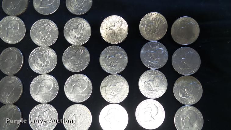 image for item DJ9253 (81) Eisenhower dollar coins