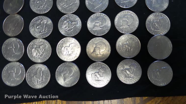 image for item DJ9253 (81) Eisenhower dollar coins