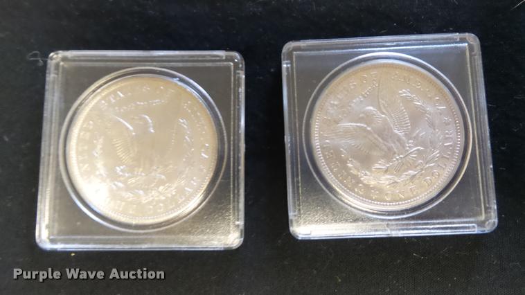image for item DJ9255 (2) Morgan dollar coins