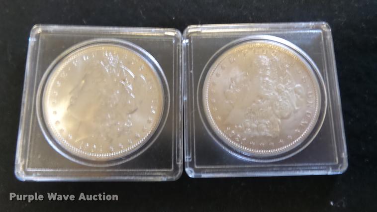 image for item DJ9255 (2) Morgan dollar coins