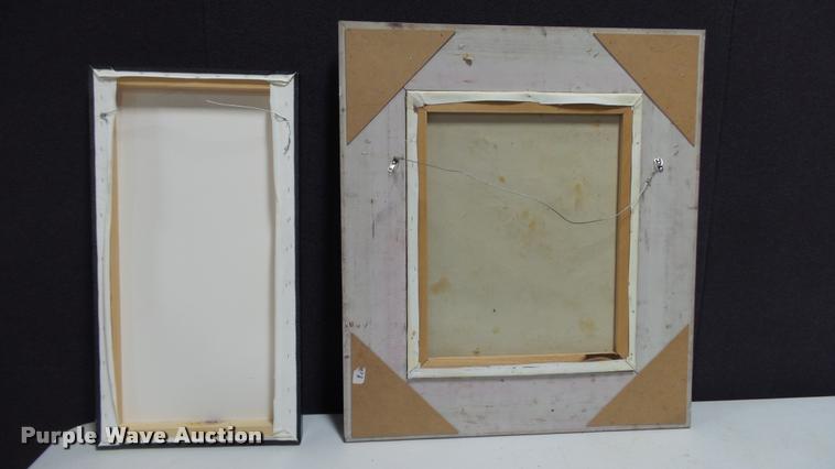 image for item DJ9285 (2) pieces of framed art work
