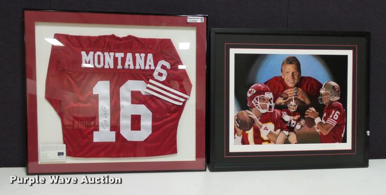 image for item DJ9287 (2) Joe Montana framed pieces