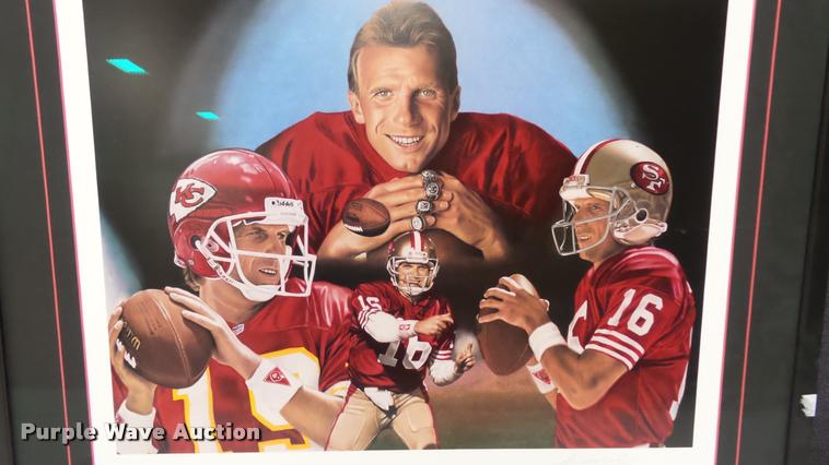 image for item DJ9287 (2) Joe Montana framed pieces