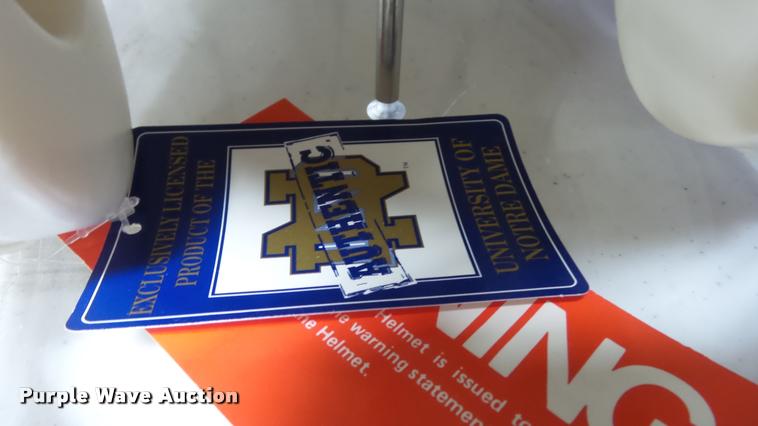 image for item DJ9292 Notre Dame autographed helmet