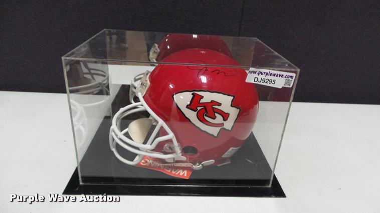 image for item DJ9295 Kansas City Chiefs autographed helmet