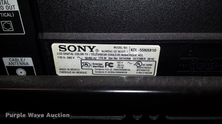 image for item DJ9304 Sony television
