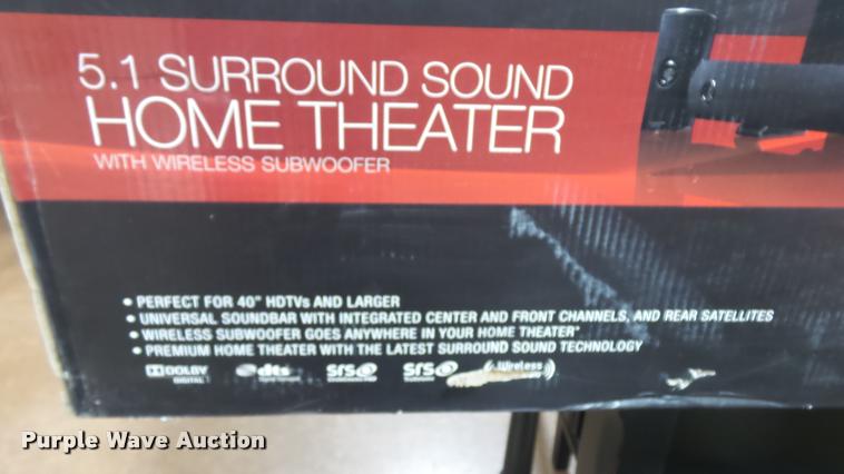 image for item DJ9308 Vizio 5.1 surround sound home theater system