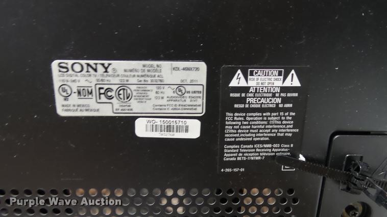 image for item DJ9316 Sony Bravia television